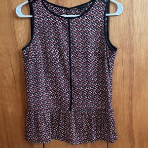 Ann Taylor, Women's Sleeveless Patterned Top